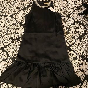 Lauren James Pearl Neck Ruffle Dress NWT XS